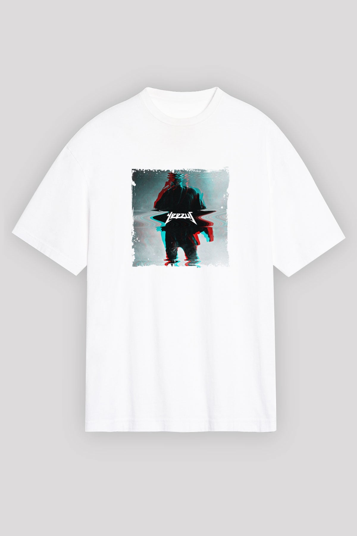 Kanye West Baskılı Unisex Beyaz Tişört