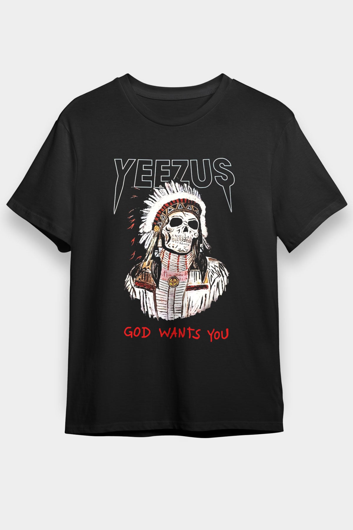 Kanye West Siyah Unisex Tişört T-Shirt - TişörtFabrikası