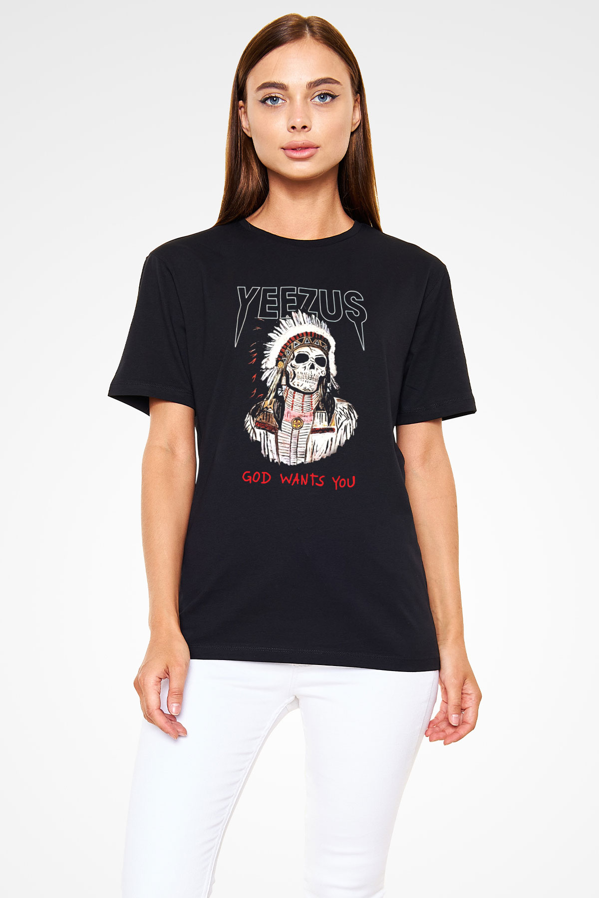 Kanye West Yeezus Siyah Unisex Tişört T-Shirt - TişörtFabrikası