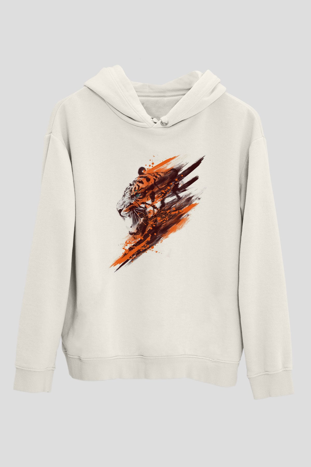 Kaplan Beyaz Unisex Hoodie
