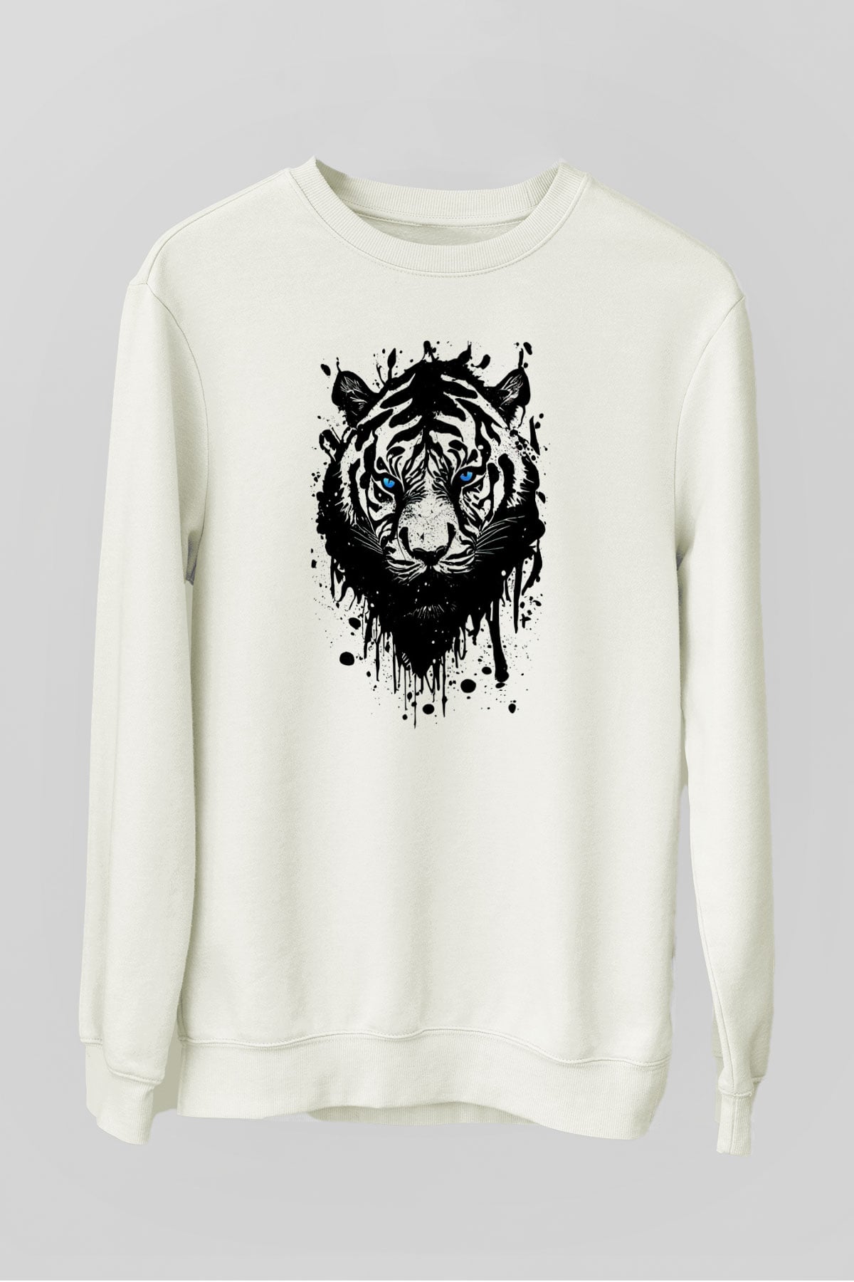 Kaplan Beyaz Unisex Sweatshirt