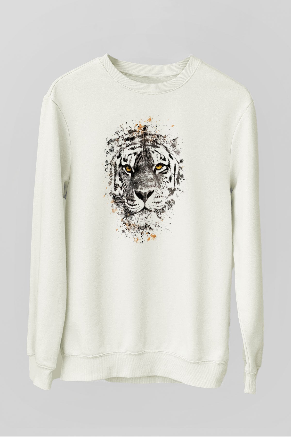 Kaplan Beyaz Unisex Sweatshirt