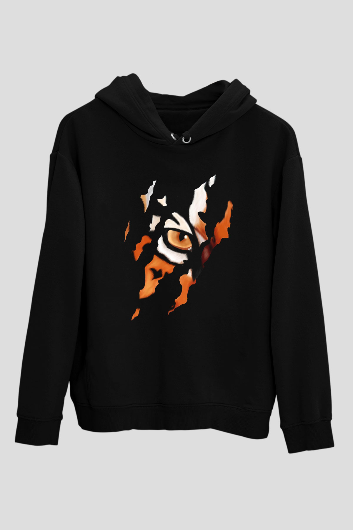 Kaplan Siyah Unisex Hoodie