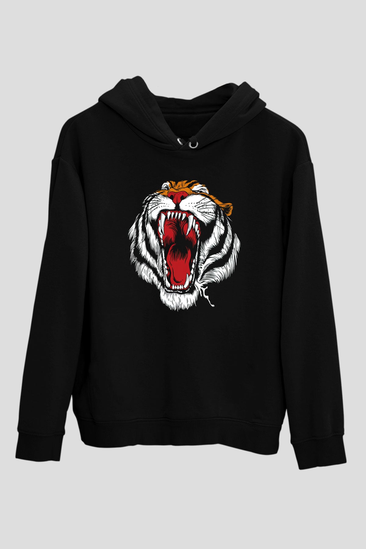 Kaplan Siyah Unisex Hoodie