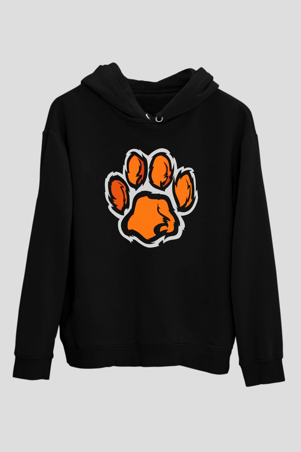 Kaplan Siyah Unisex Hoodie