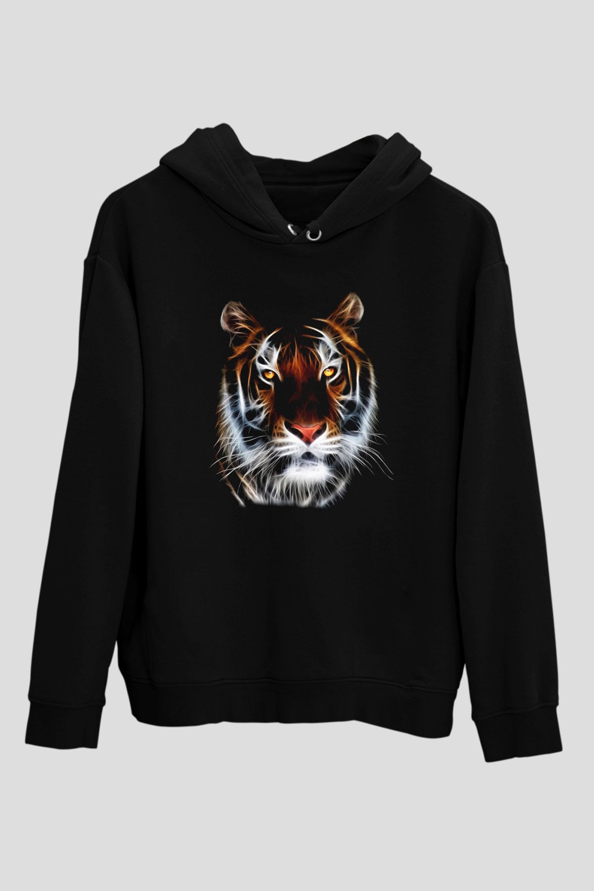 Kaplan Siyah Unisex Hoodie