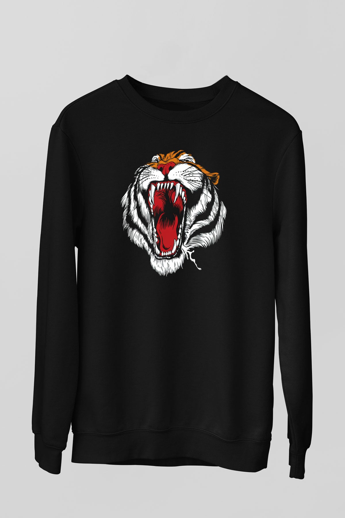 Kaplan Siyah Unisex Sweatshirt