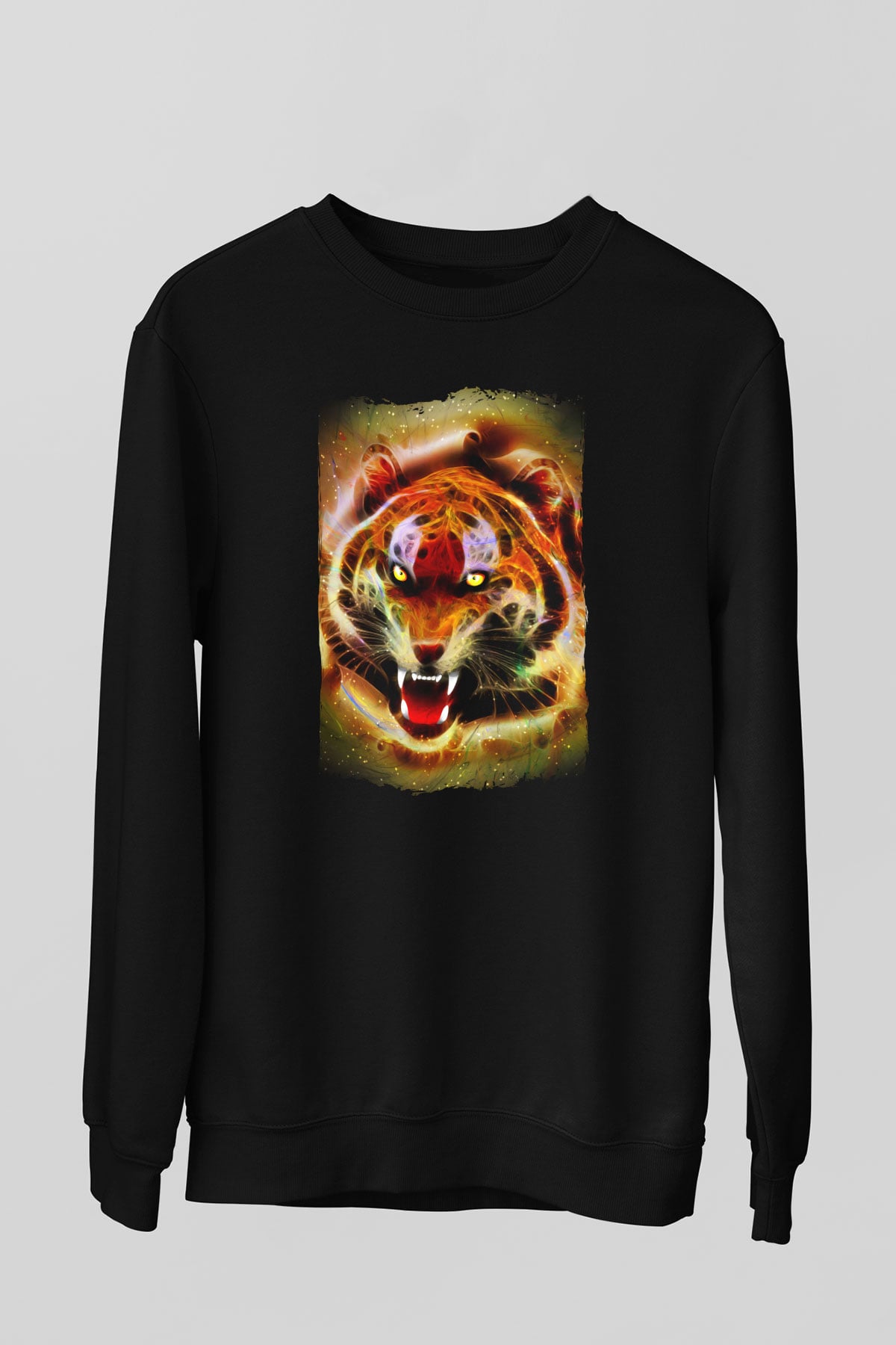 Kaplan Siyah Unisex Sweatshirt