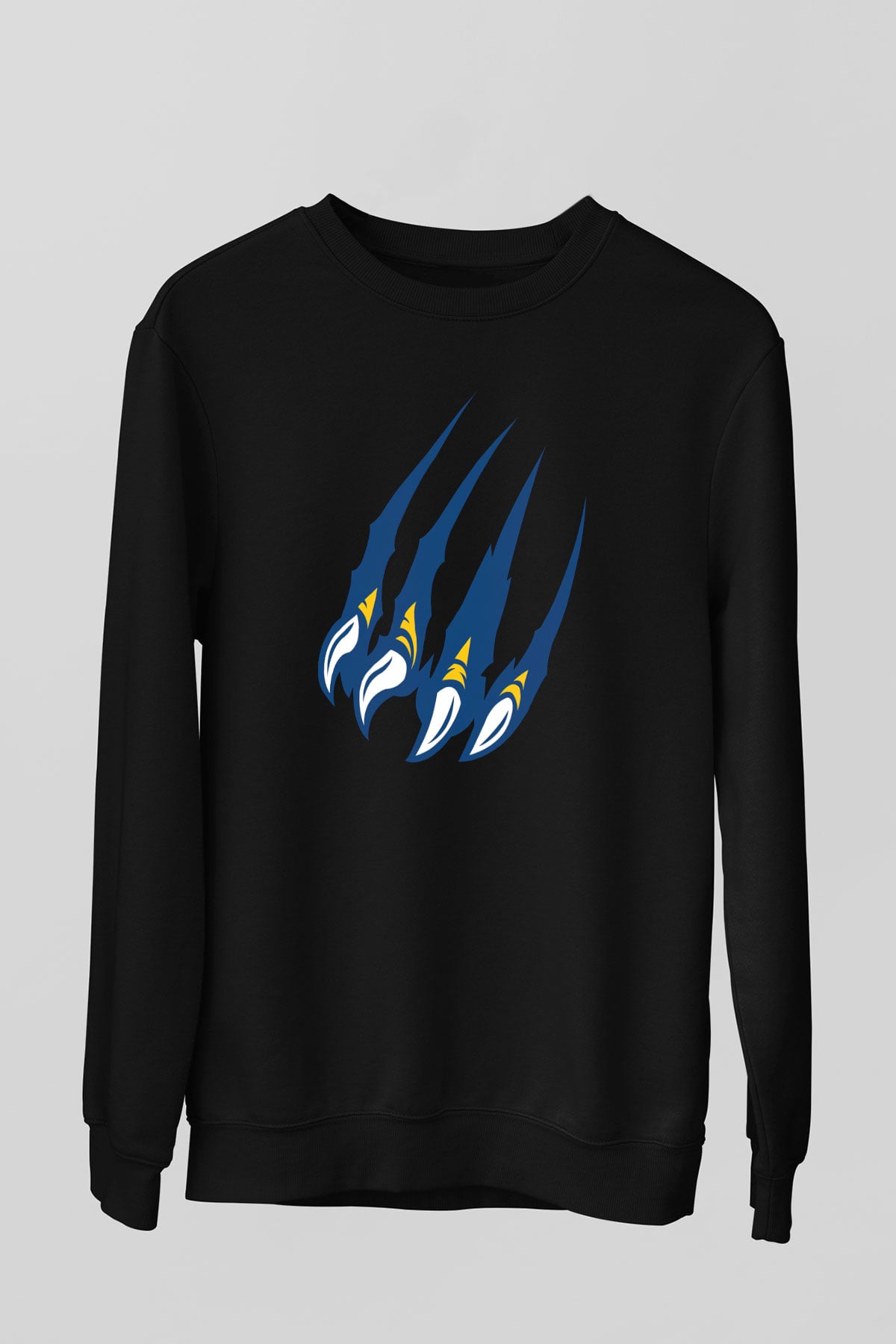 Kaplan Siyah Unisex Sweatshirt