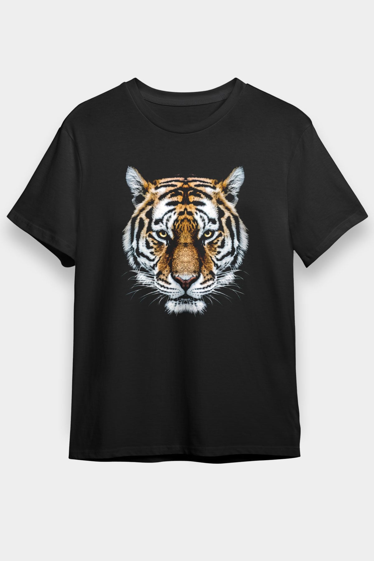 Kaplan Siyah Unisex Tişört T-Shirt - TişörtFabrikası