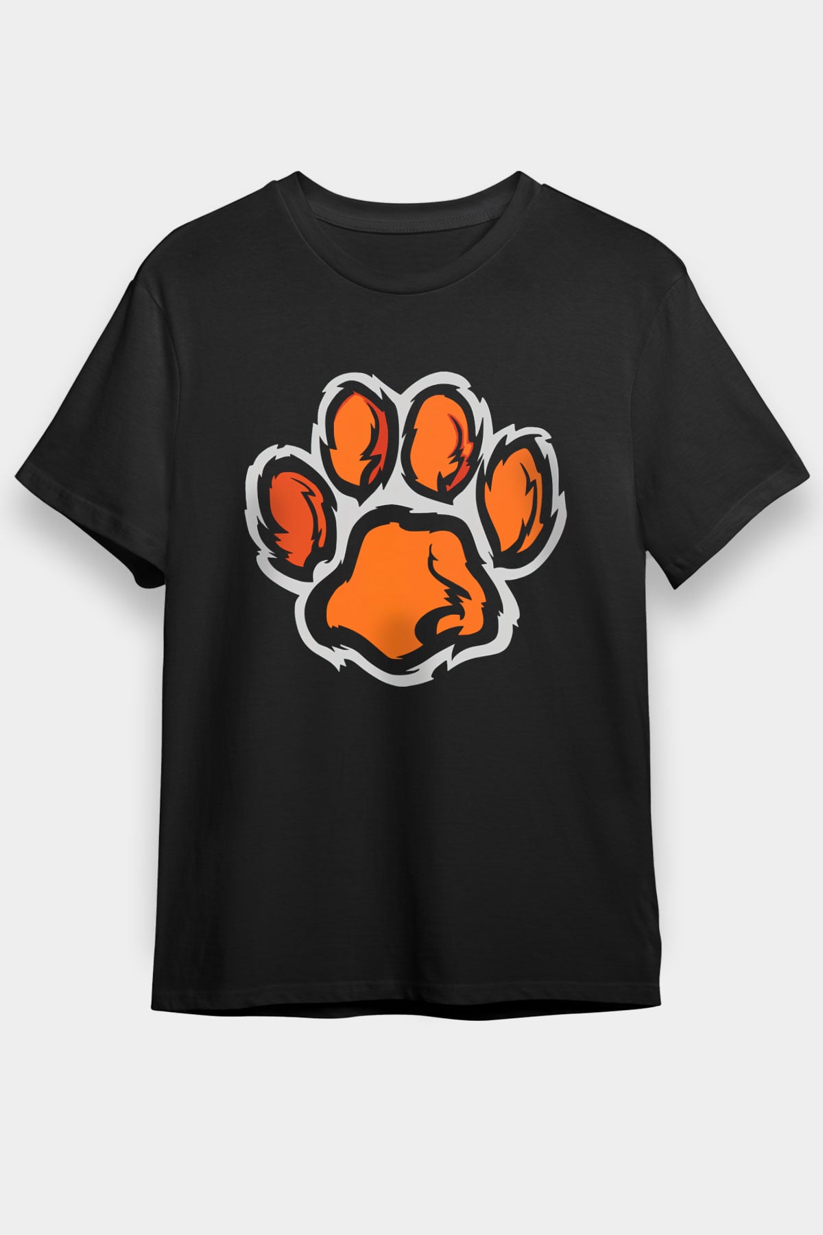 Kaplan Siyah Unisex Tişört T-Shirt - TişörtFabrikası