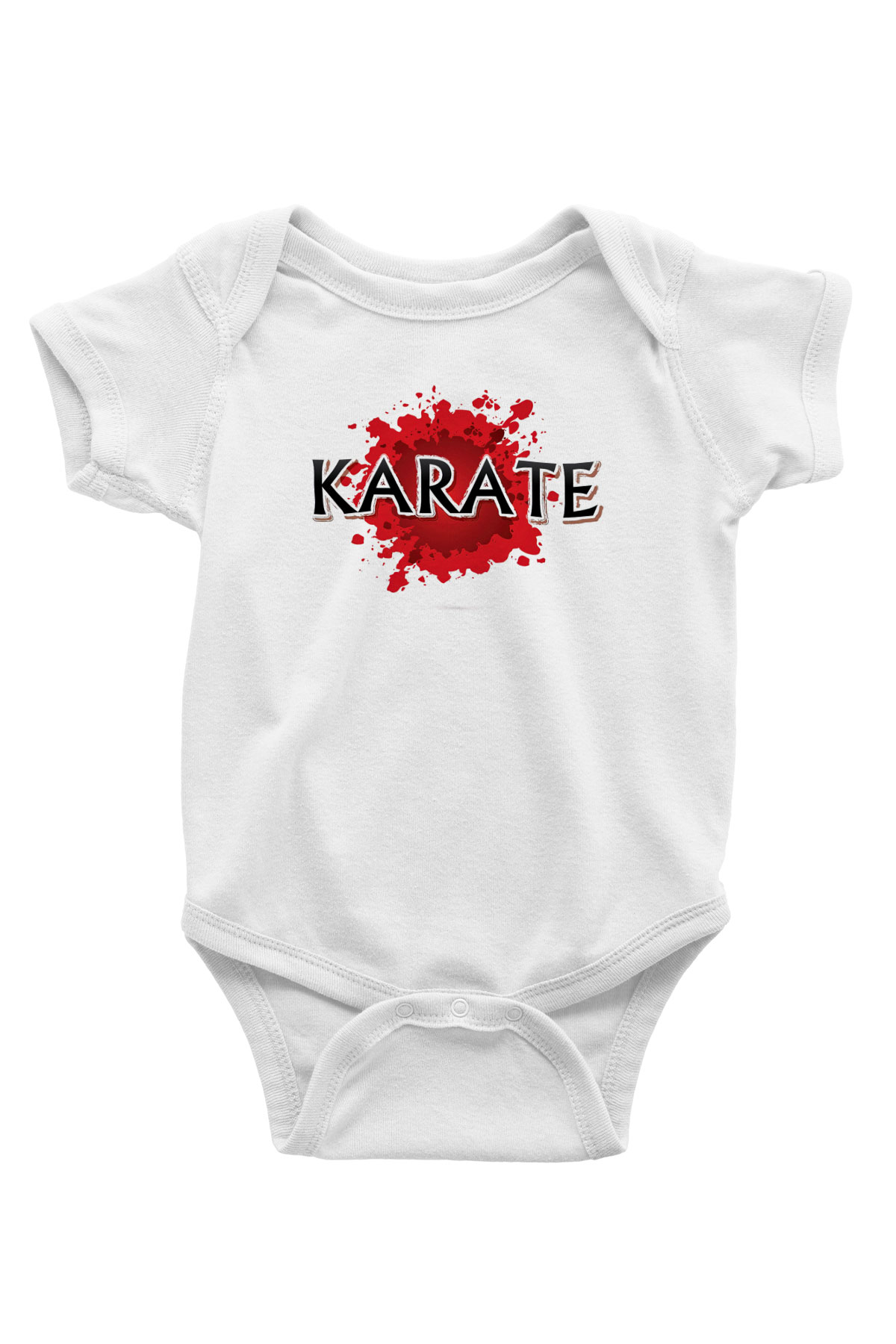 Karate Beyaz Bebek Body - Zıbın
