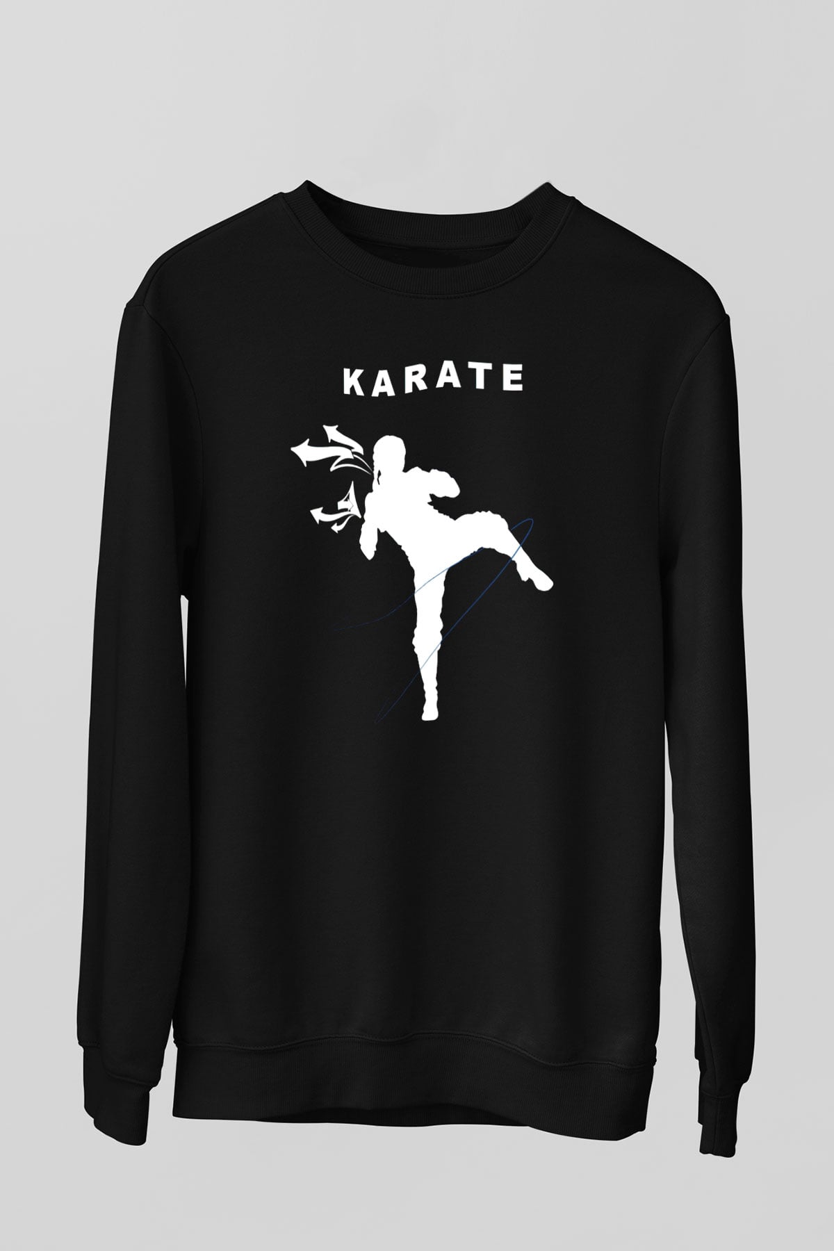 Karate Siyah Unisex Sweatshirt