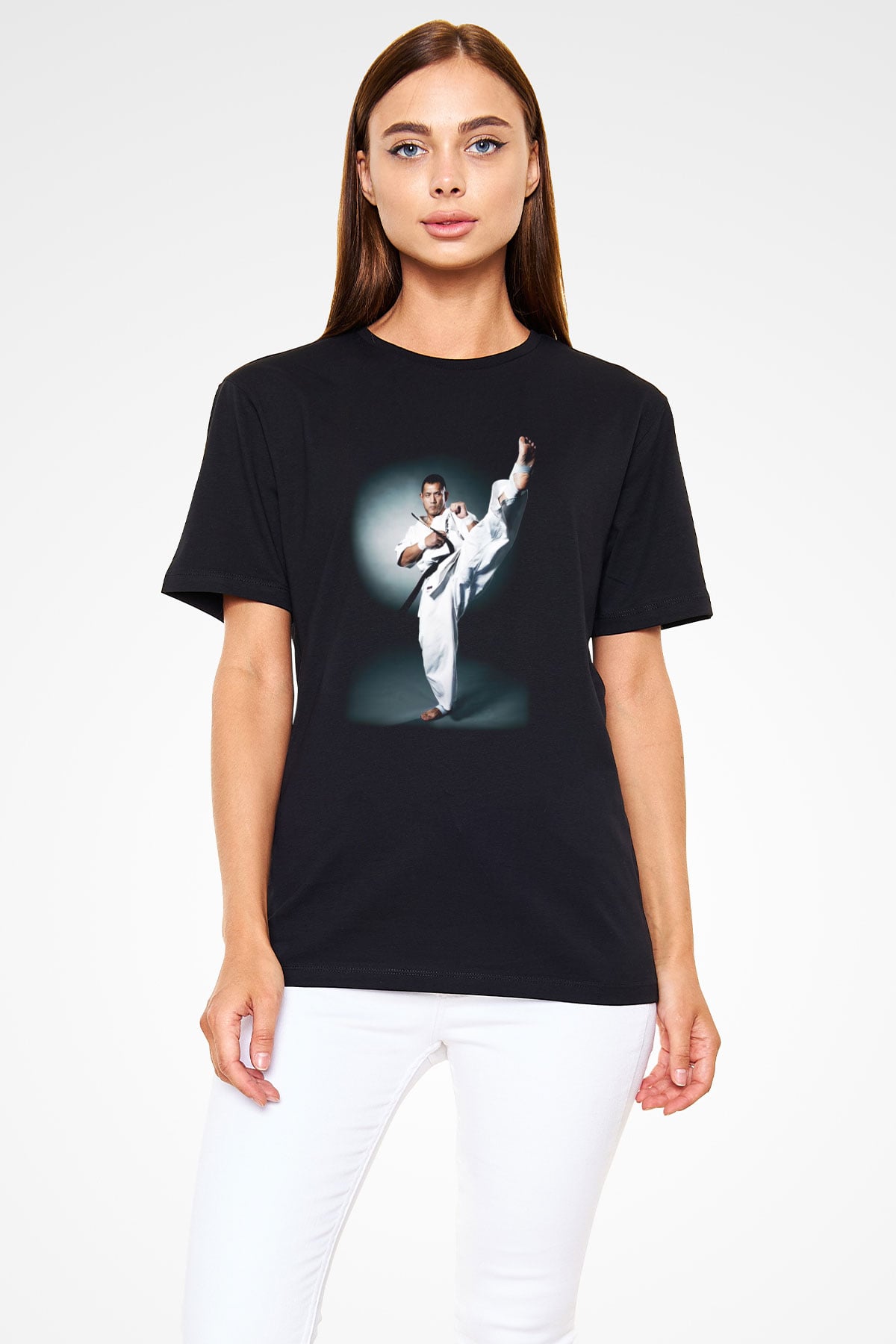 Karate Siyah Unisex Tişört T-Shirt - TişörtFabrikası