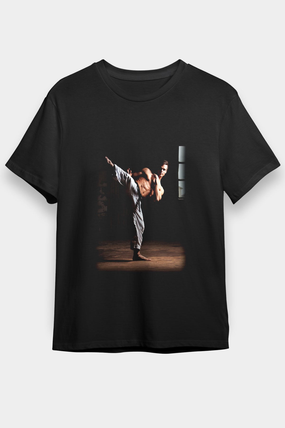 Karate Siyah Unisex Tişört T-Shirt - TişörtFabrikası
