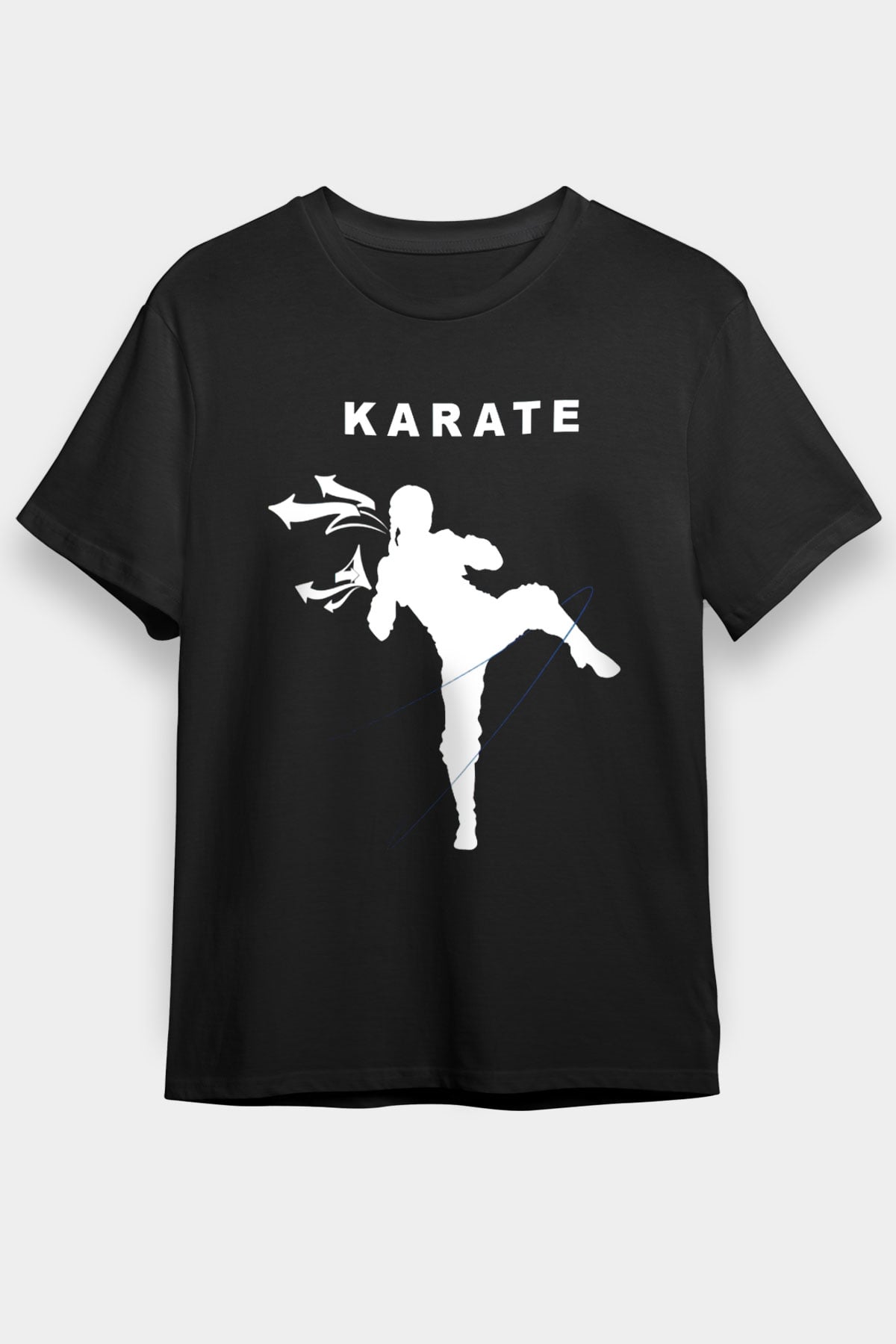 Karate Siyah Unisex Tişört T-Shirt - TişörtFabrikası