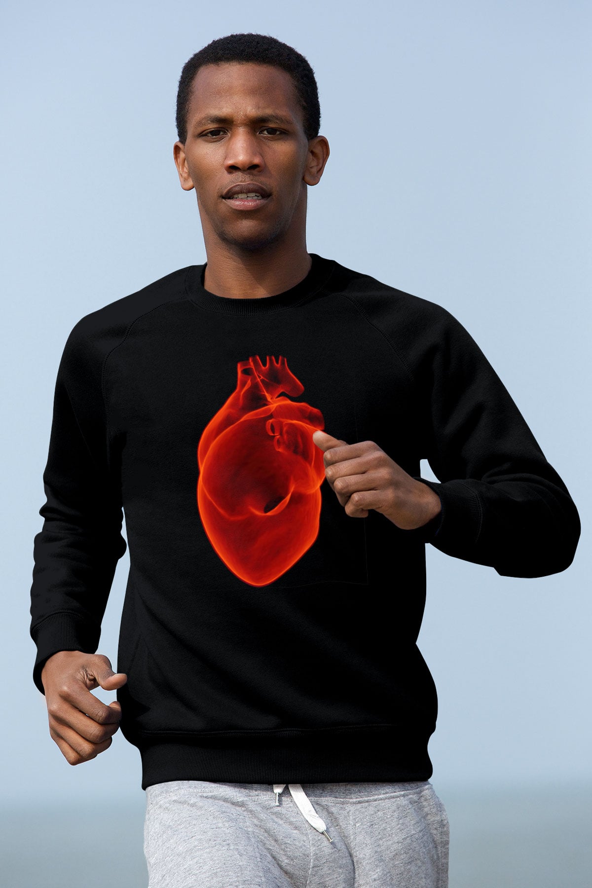Kardiyolog Siyah Unisex Sweatshirt