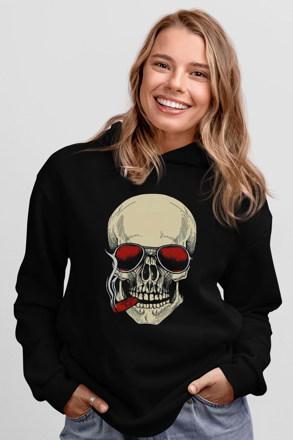 Karizma Kuru KafaSiyah  Unisex Hoodie