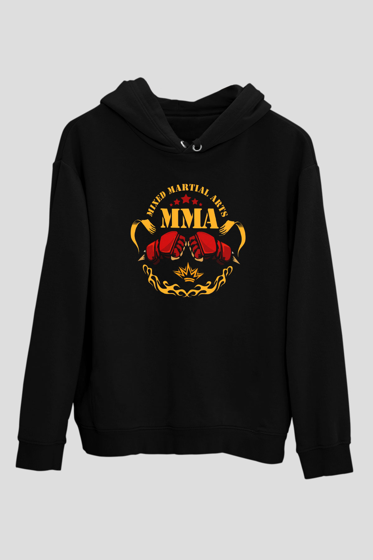 Karma dövüş sanatları Siyah Unisex Hoodie