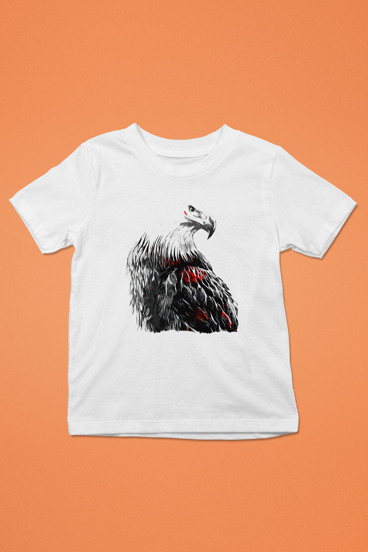 Kartal Beyaz Unisex Çocuk Tişört