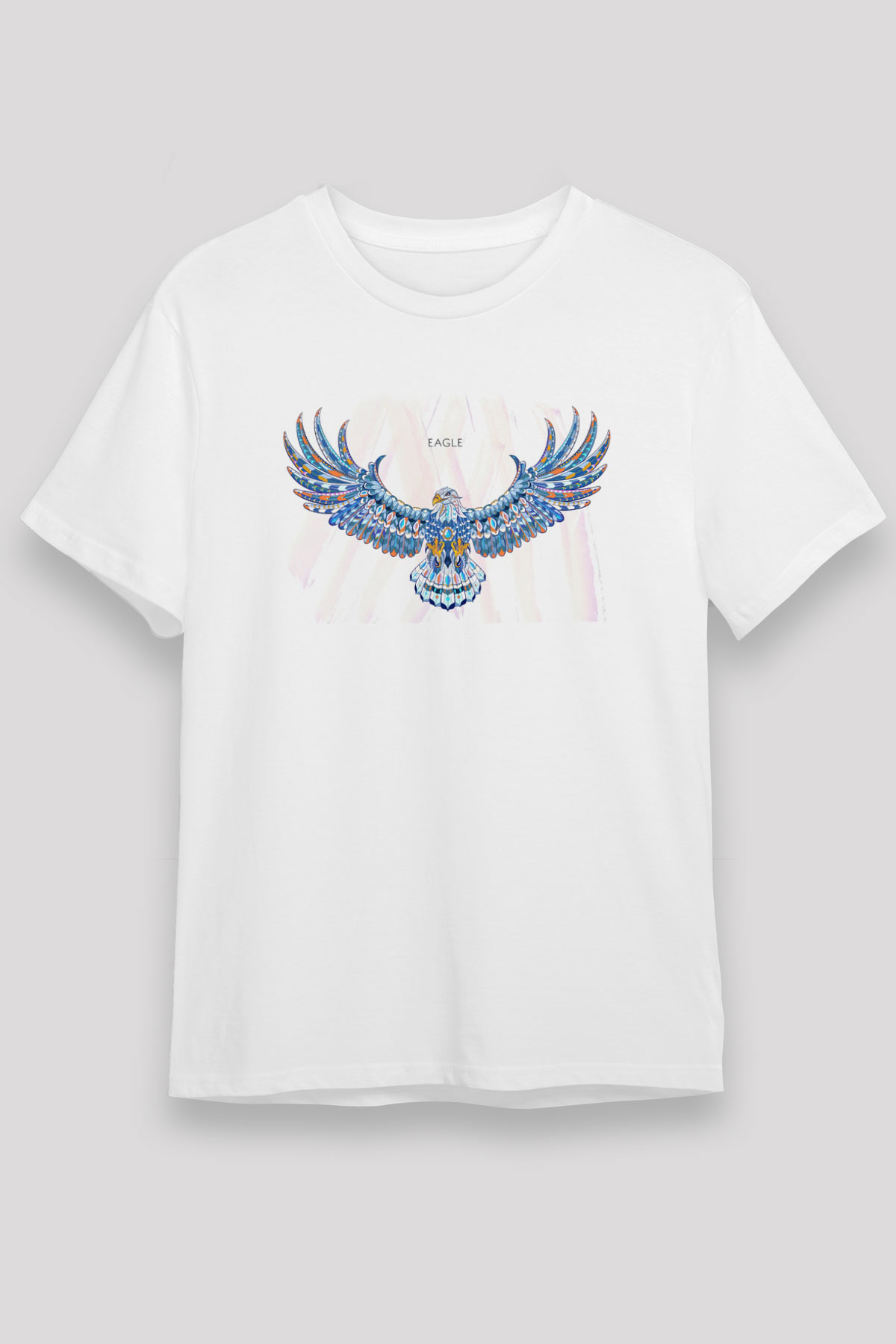 Kartal Beyaz Unisex Tişört T-Shirt - TişörtFabrikası