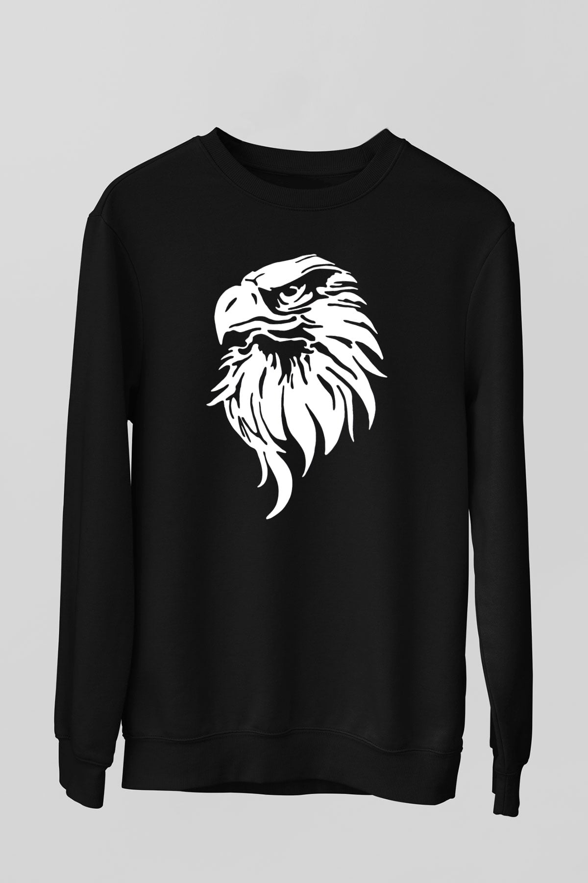 Kartal Siyah Unisex Sweatshirt