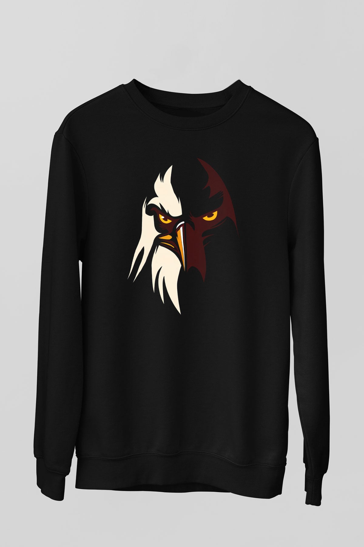 Kartal Siyah Unisex Sweatshirt