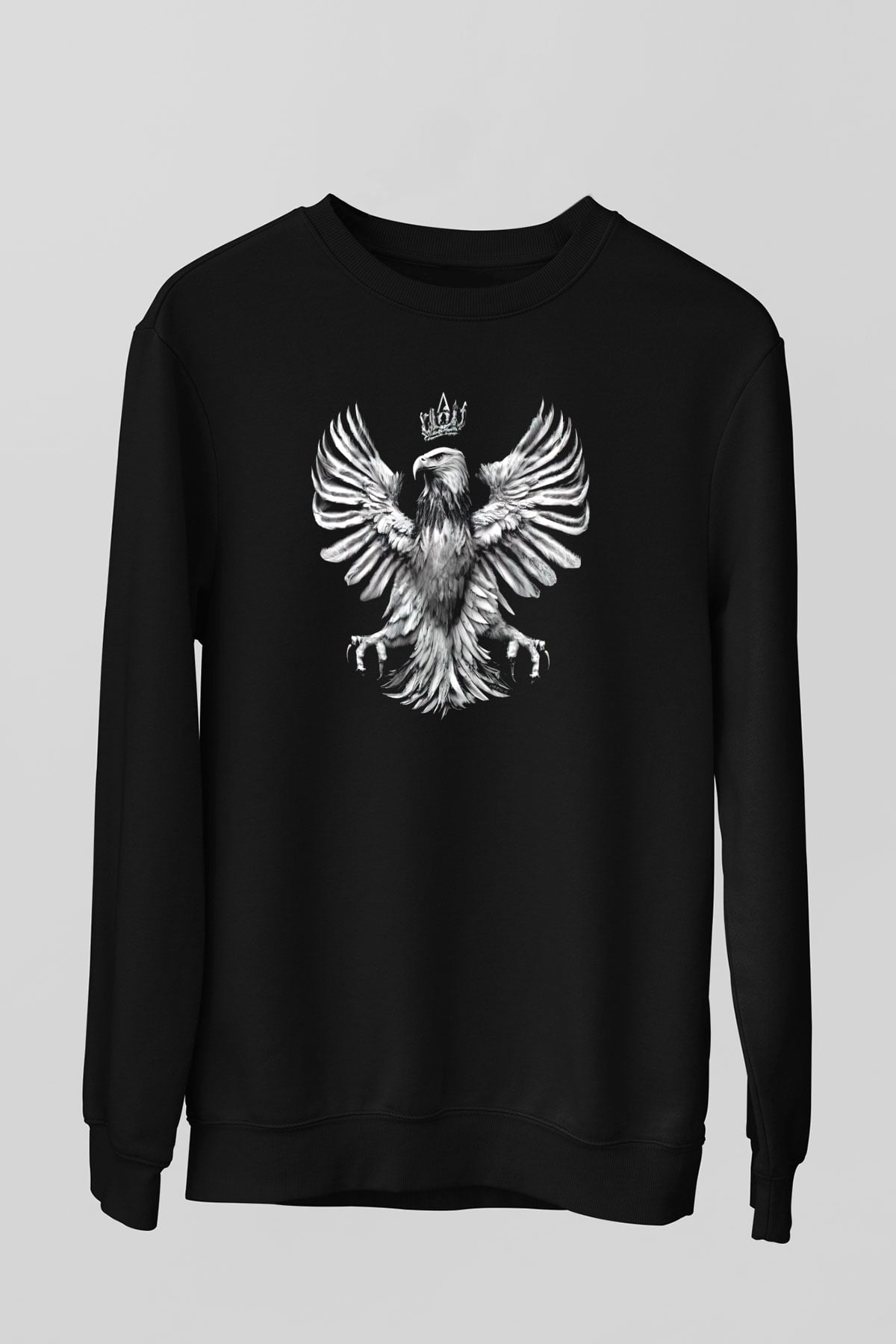 Kartal Siyah Unisex Sweatshirt