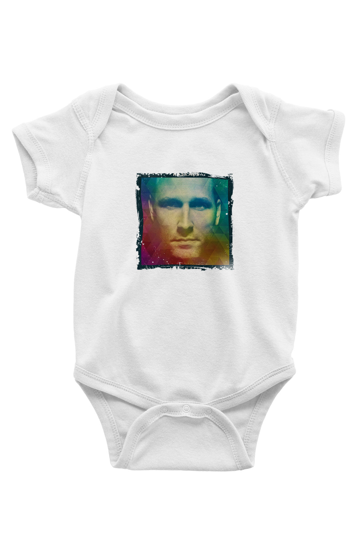 Kaskade Baskılı Beyaz Bebek Body - Zıbın