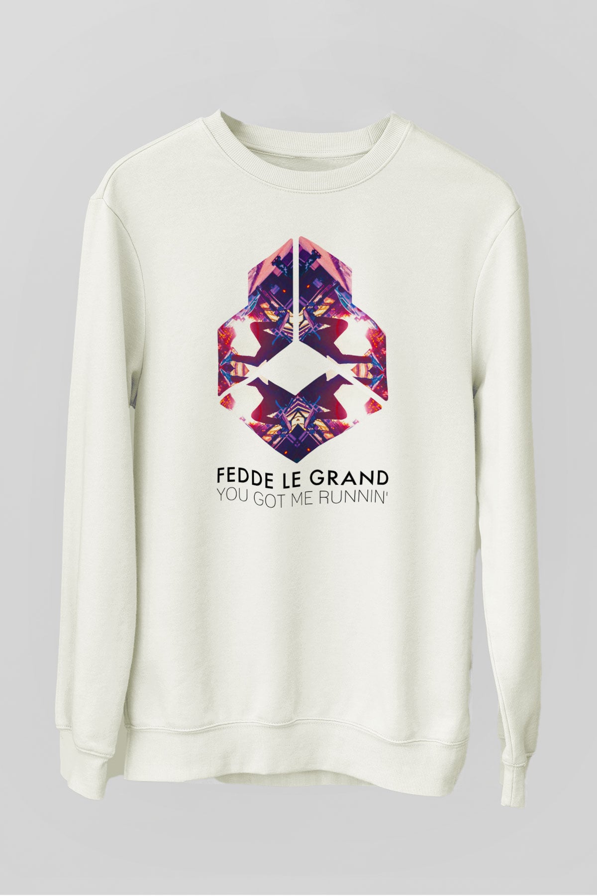 Kaskade Beyaz Unisex Sweatshirt