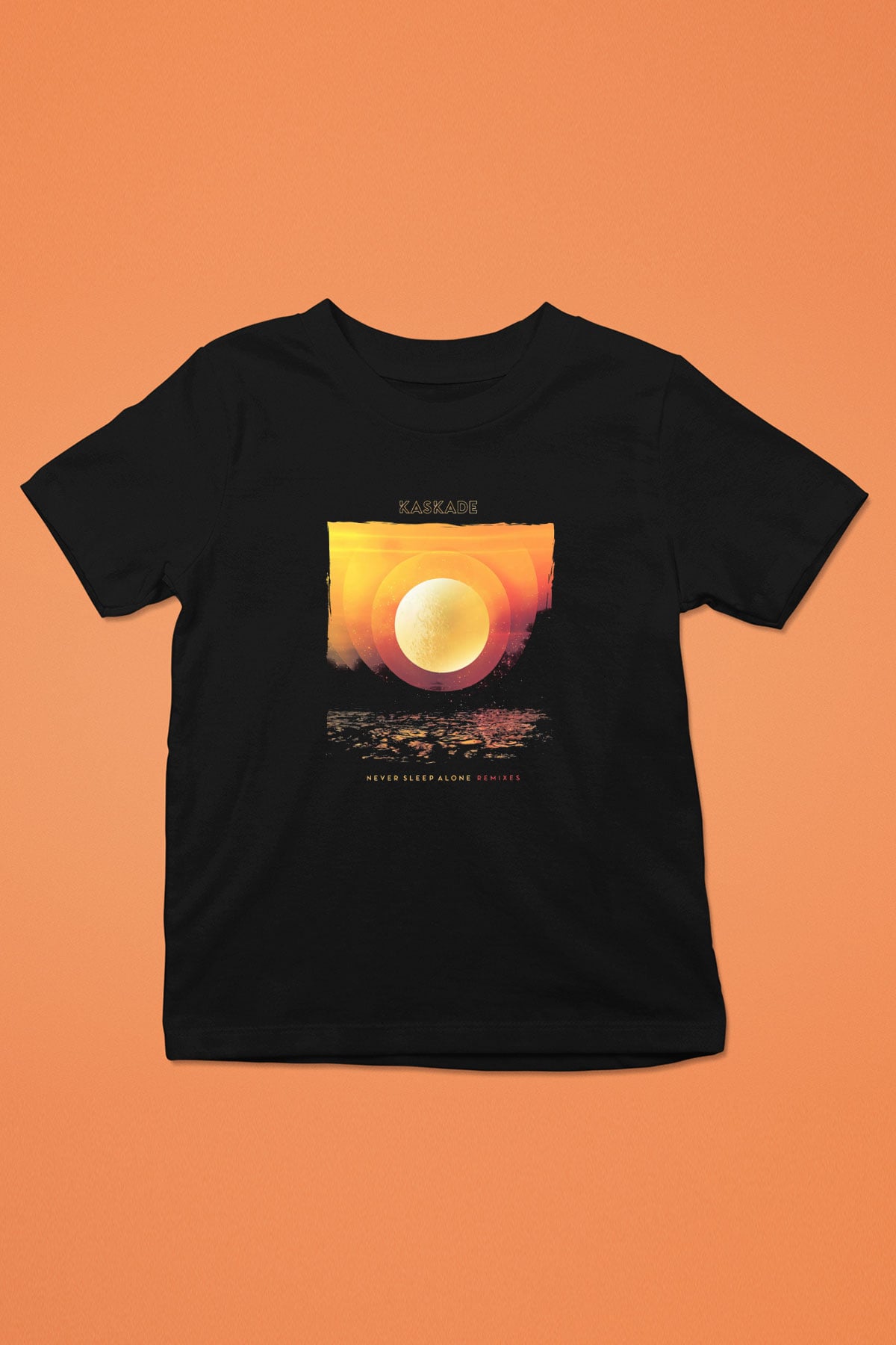 Kaskade Siyah Unisex Çocuk Tişört
