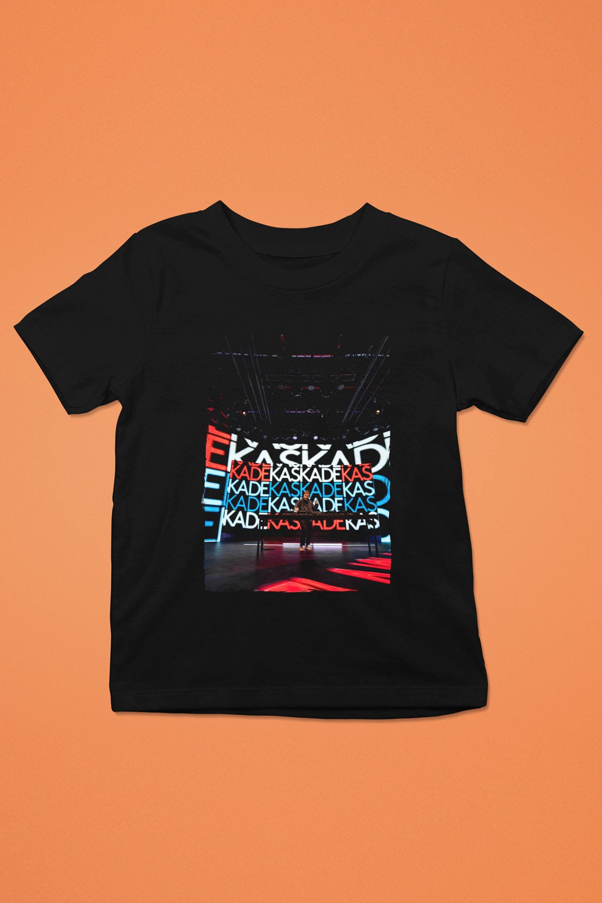Kaskade Siyah Unisex Çocuk Tişört