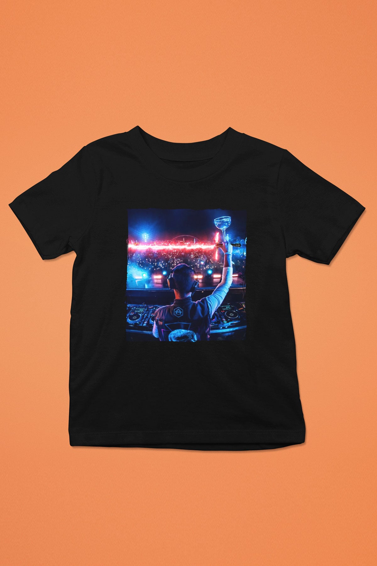 Kaskade Siyah Unisex Çocuk Tişört