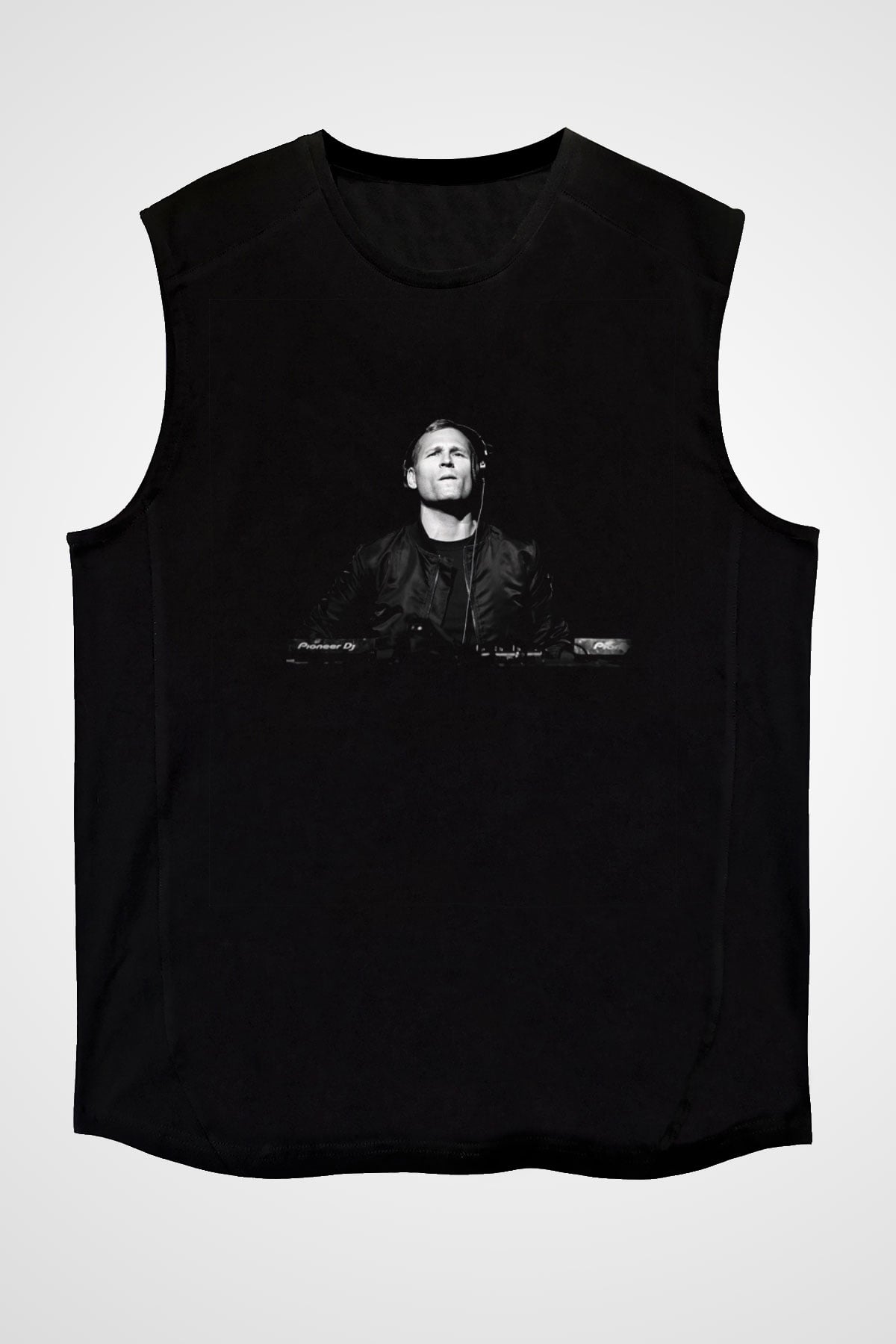 Kaskade Siyah Unisex Kolsuz Tişört