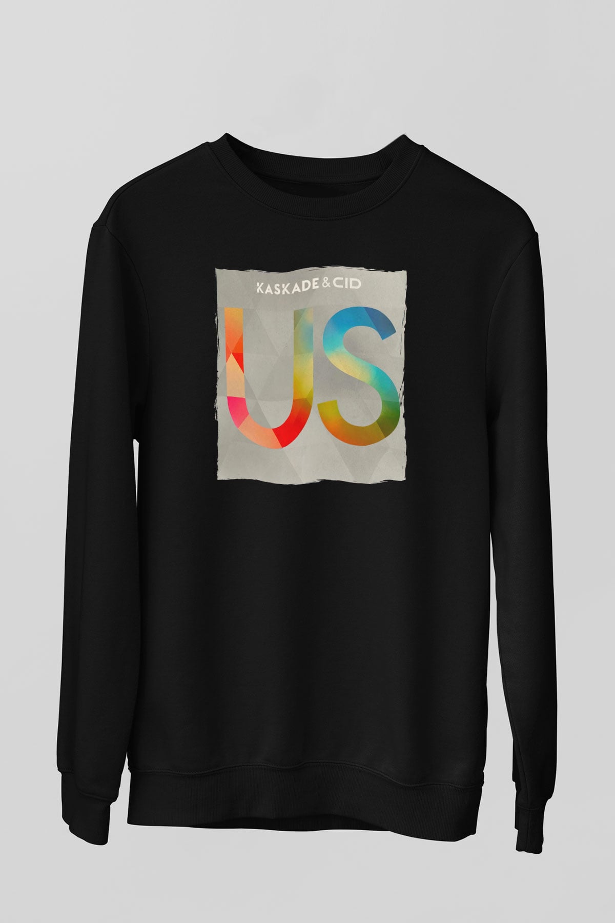 Kaskade Siyah Unisex Sweatshirt