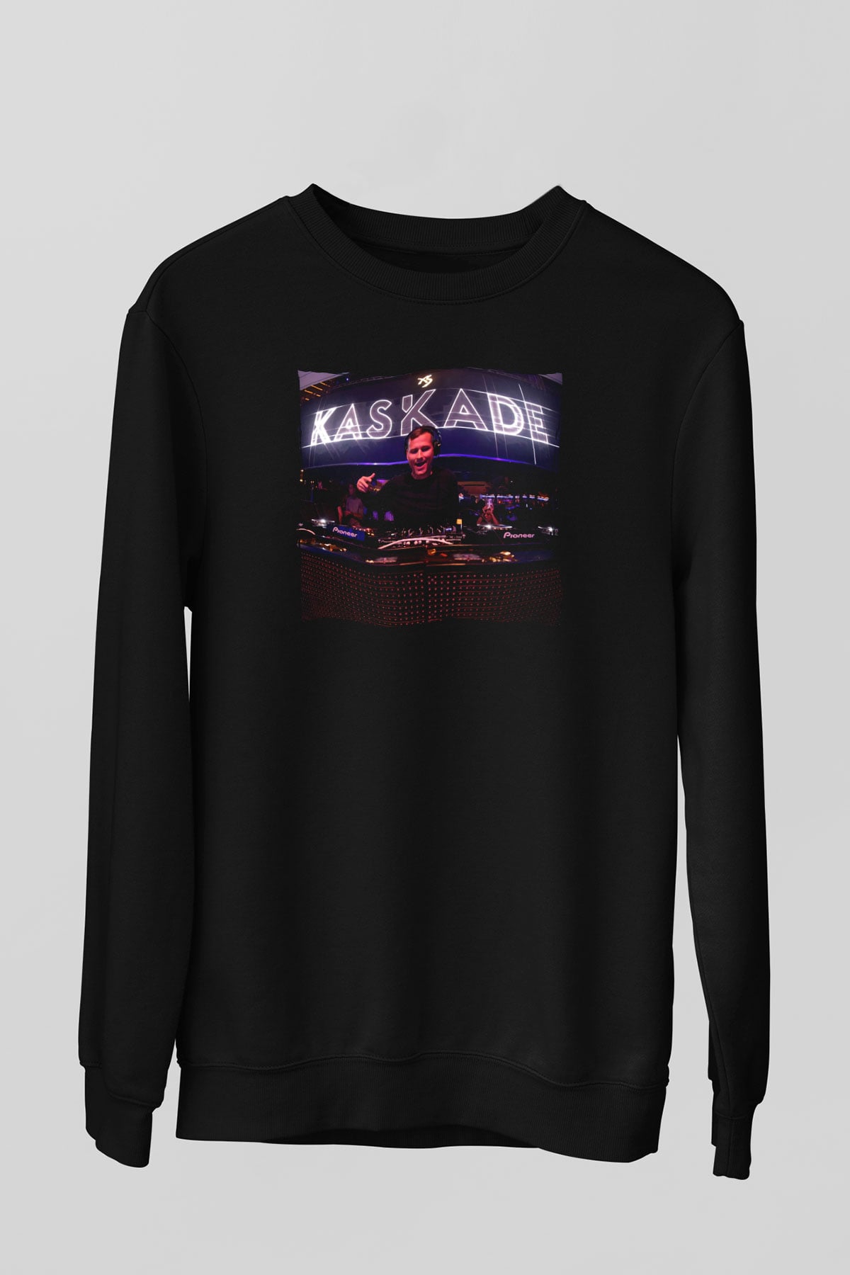 Kaskade Siyah Unisex Sweatshirt
