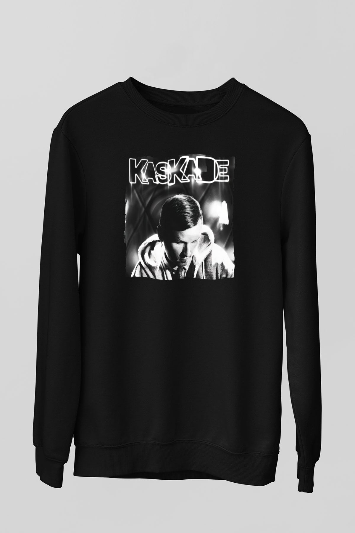 Kaskade Siyah Unisex Sweatshirt