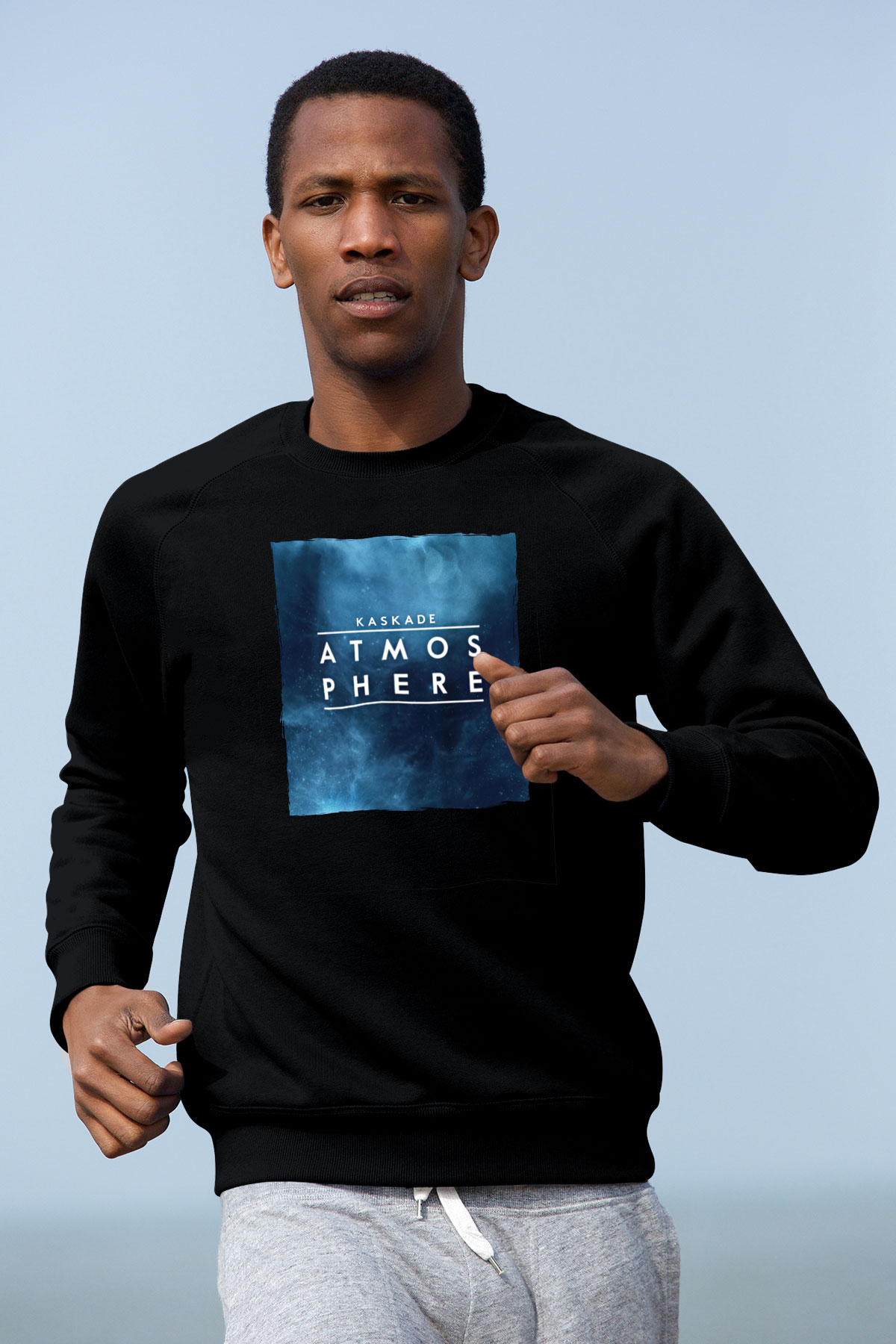 Kaskade Siyah Unisex Sweatshirt