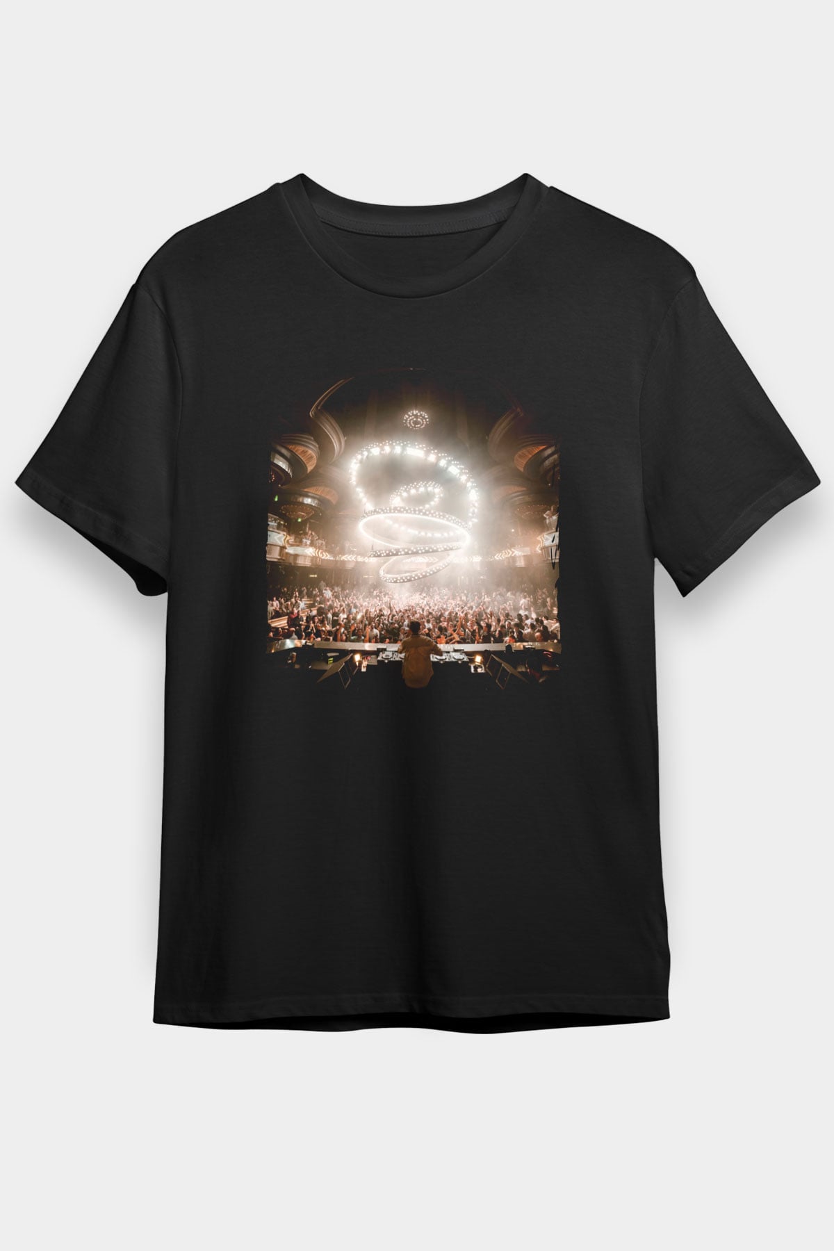 Kaskade Siyah Unisex Tişört T-Shirt - TişörtFabrikası