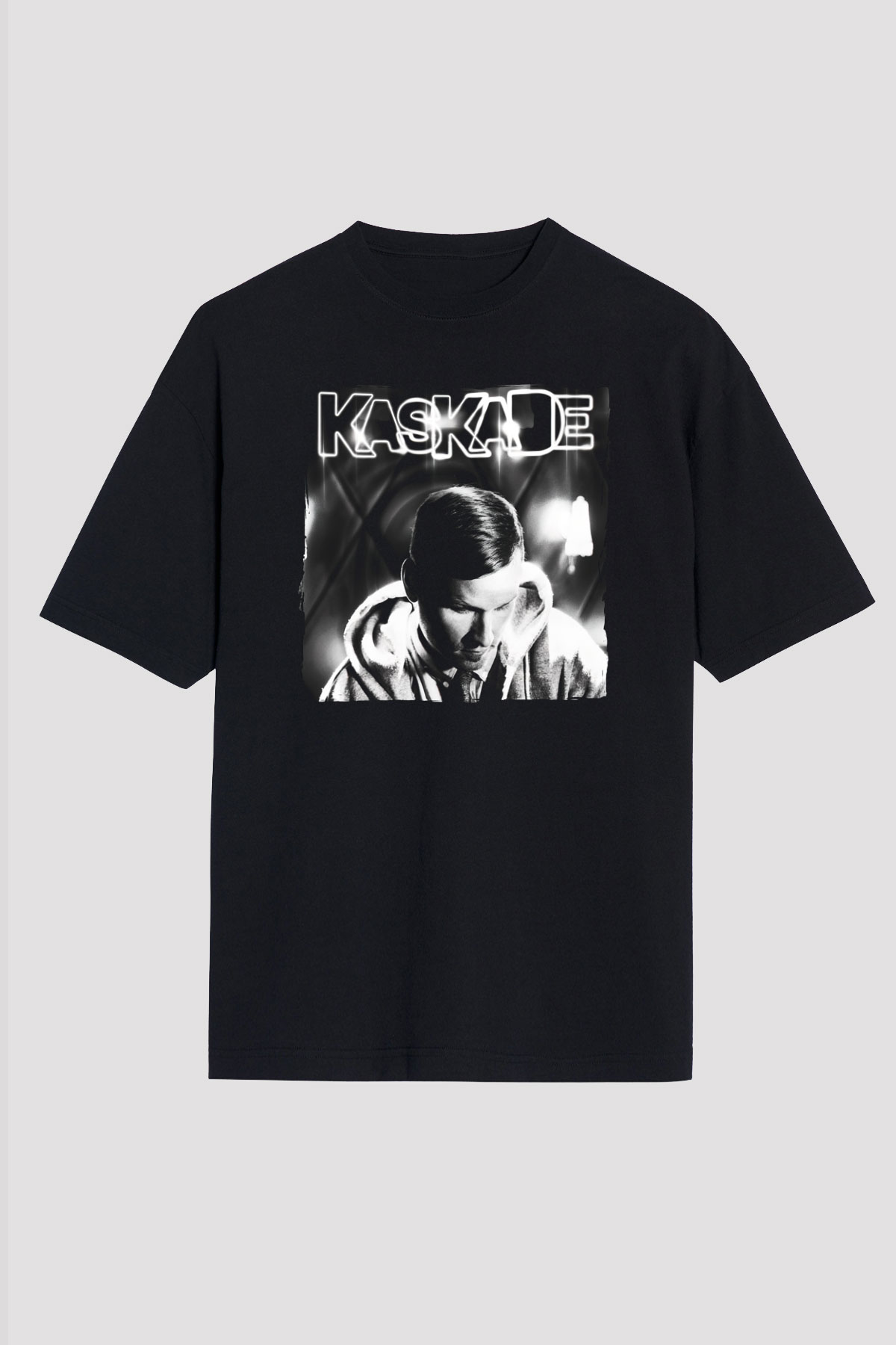 Kaskade Siyah Unisex Tişört T-Shirt - TişörtFabrikası