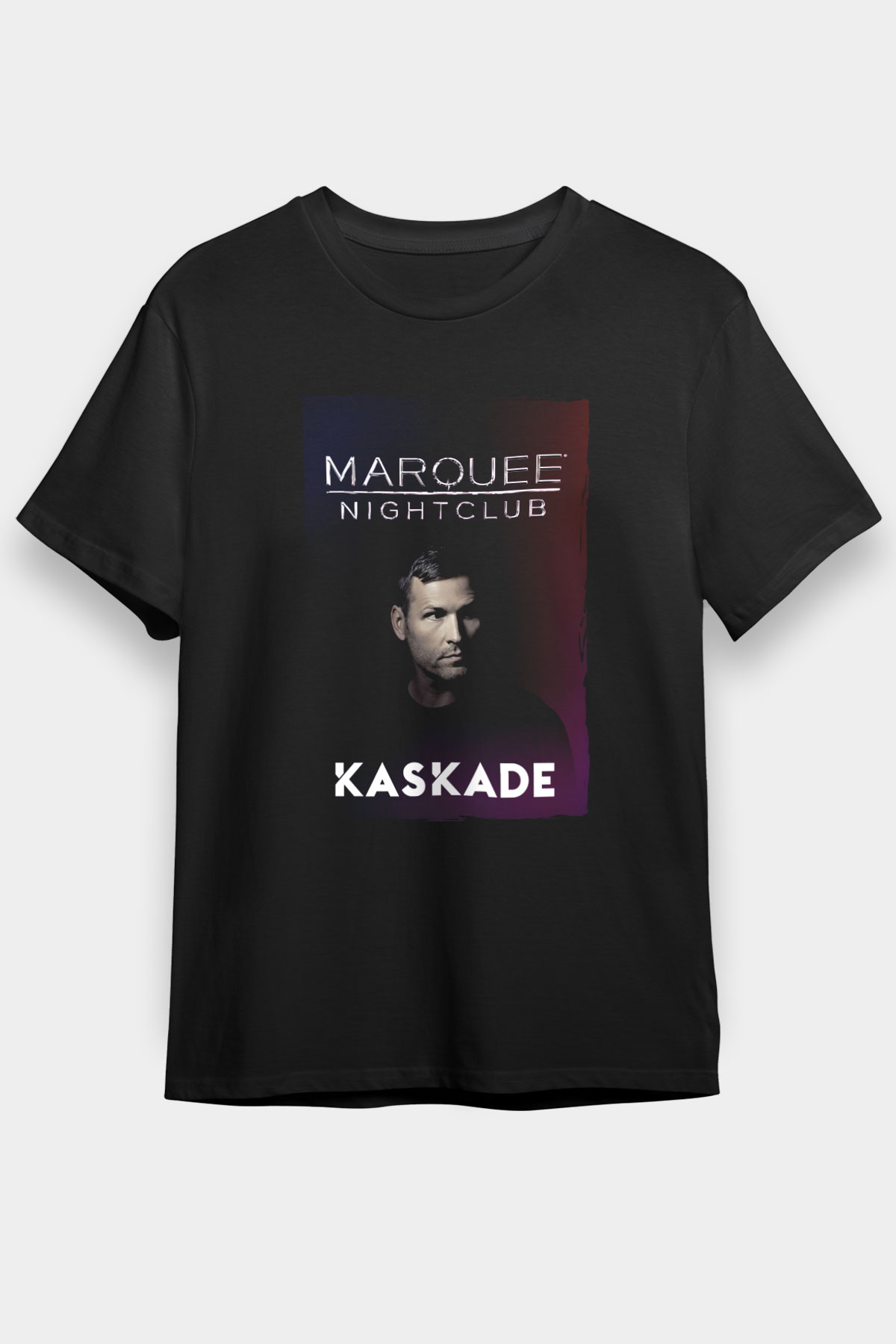 Kaskade Siyah Unisex Tişört T-Shirt - TişörtFabrikası
