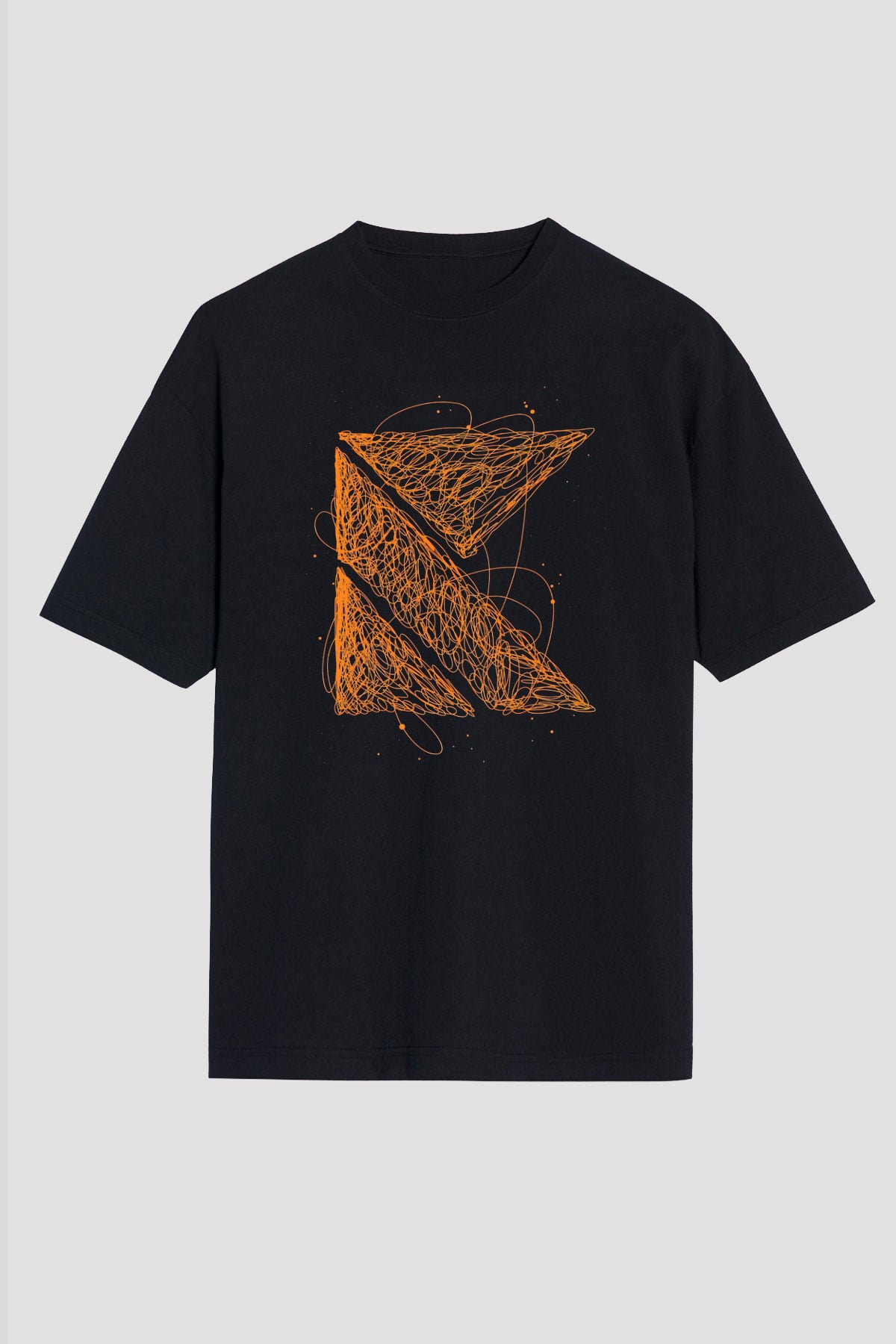 Kaskade Siyah Unisex Tişört T-Shirt - TişörtFabrikası