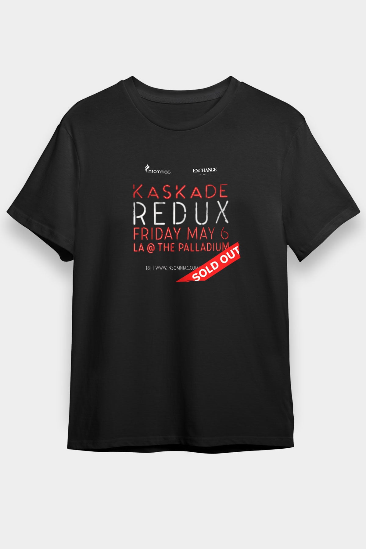 Kaskade Siyah Unisex Tişört T-Shirt - TişörtFabrikası