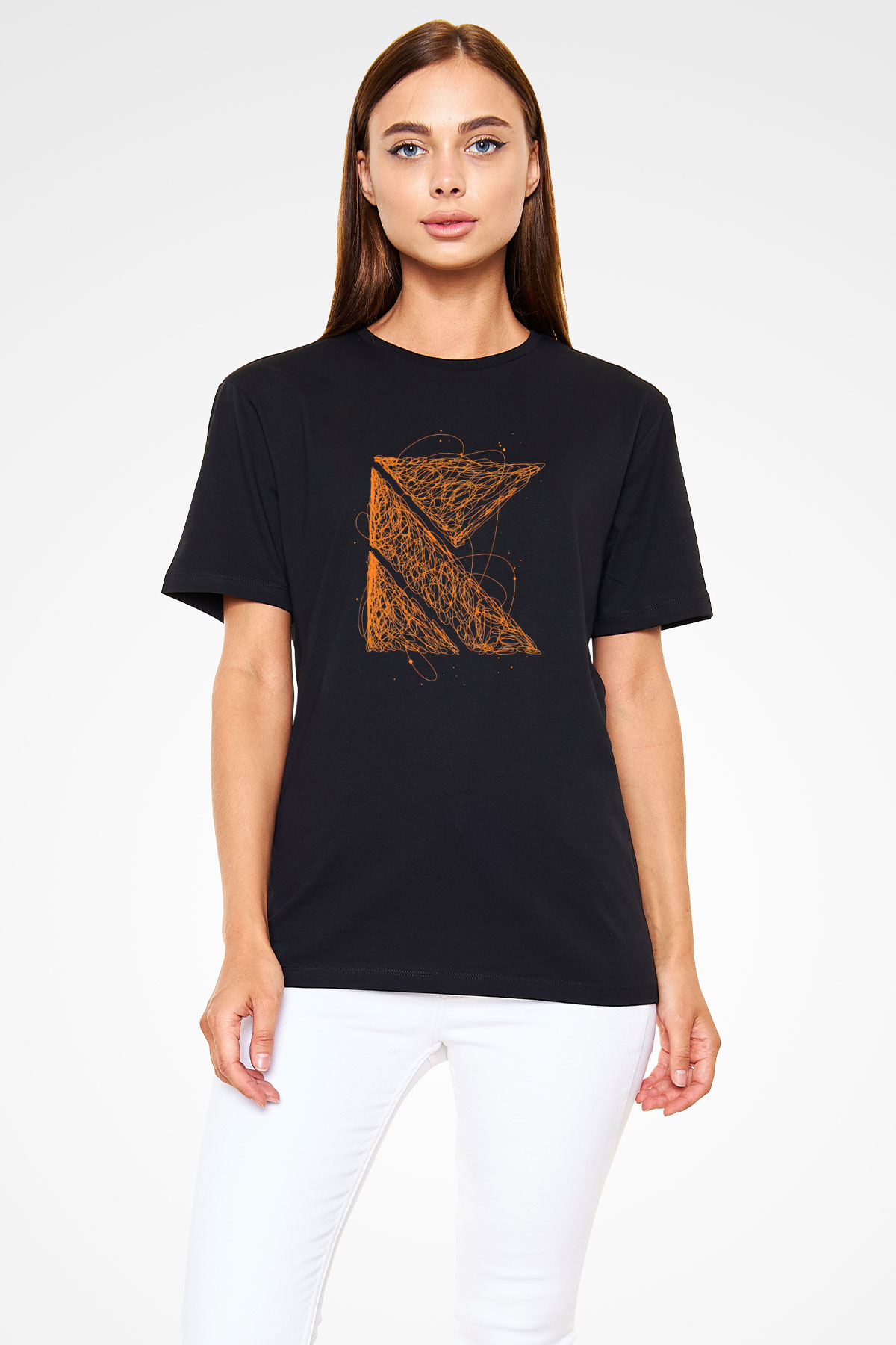 Kaskade Siyah Unisex Tişört T-Shirt - TişörtFabrikası