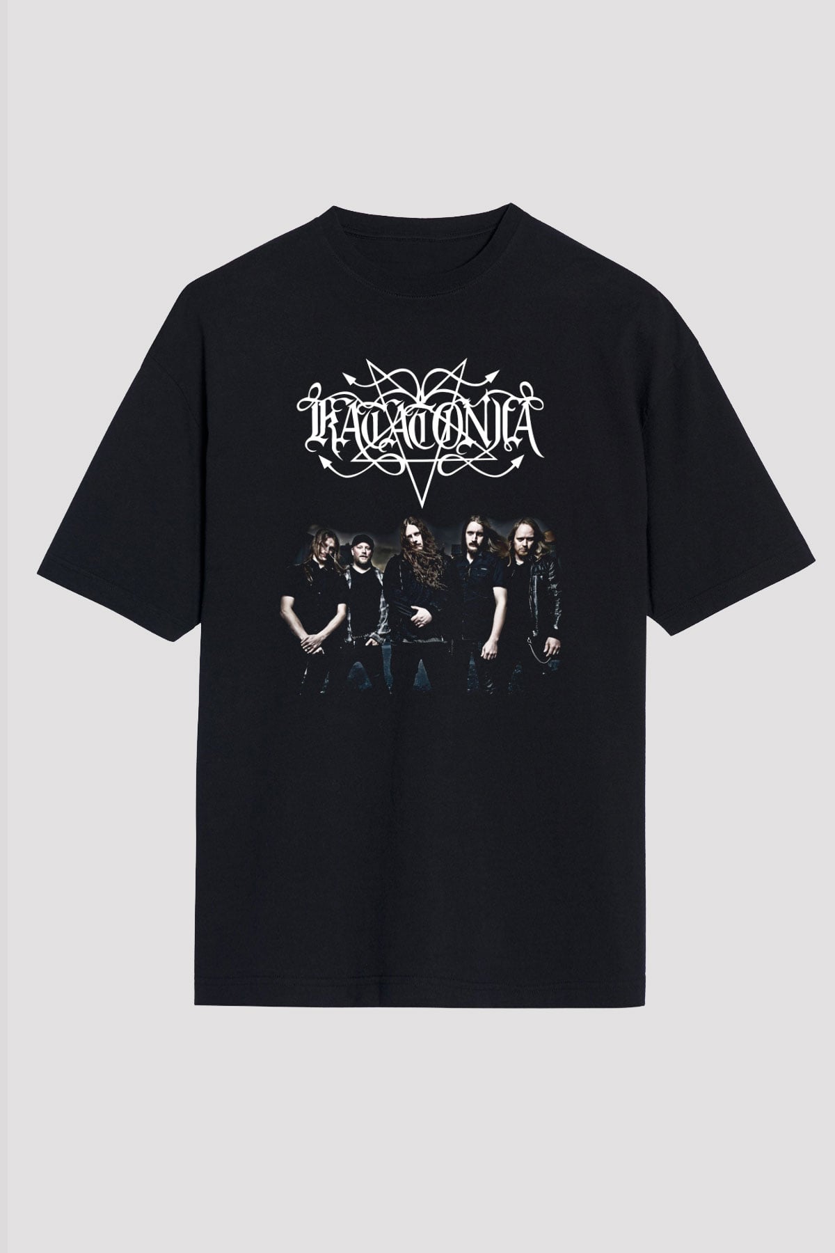 Katatonia Siyah Unisex Oversize Tişört T-Shirt
