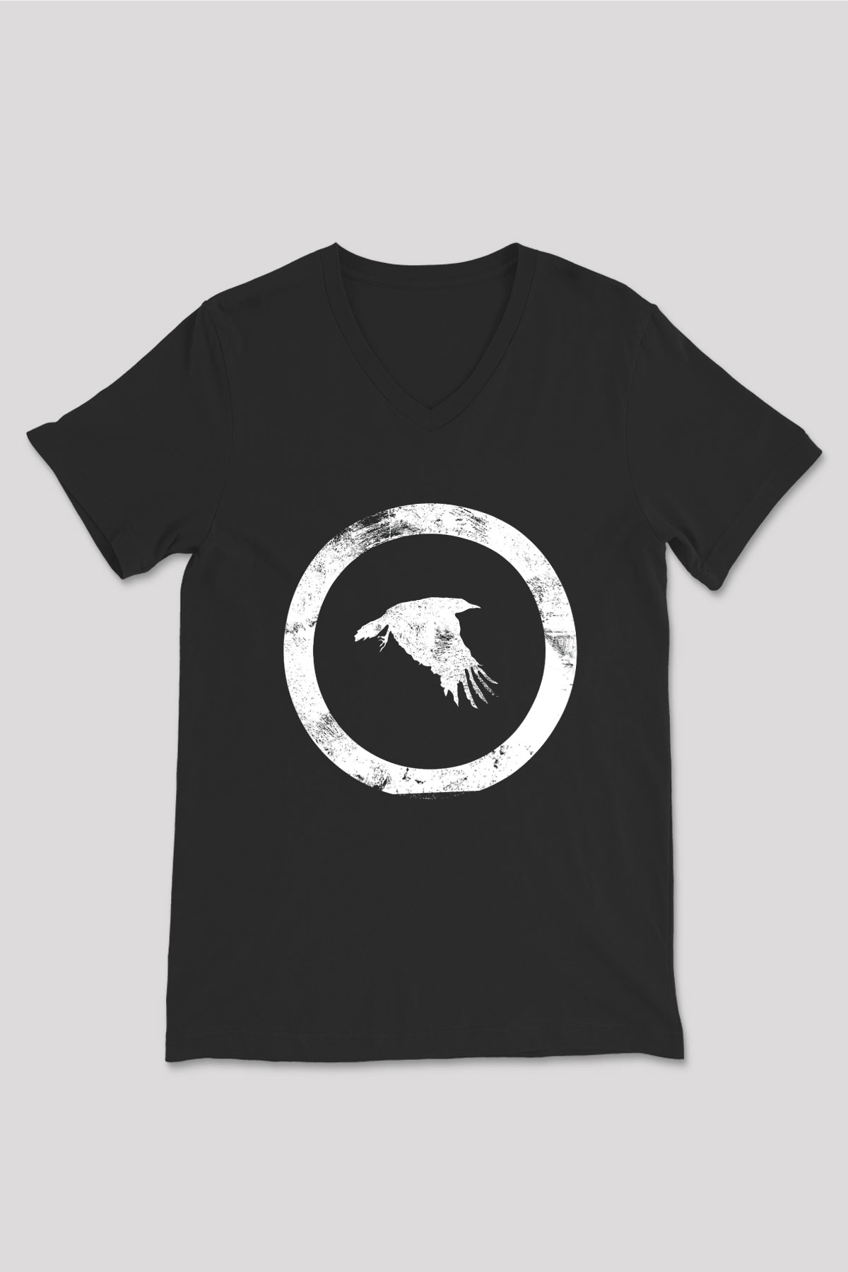 Katatonia Siyah Unisex V Yaka Tişört T-Shirt