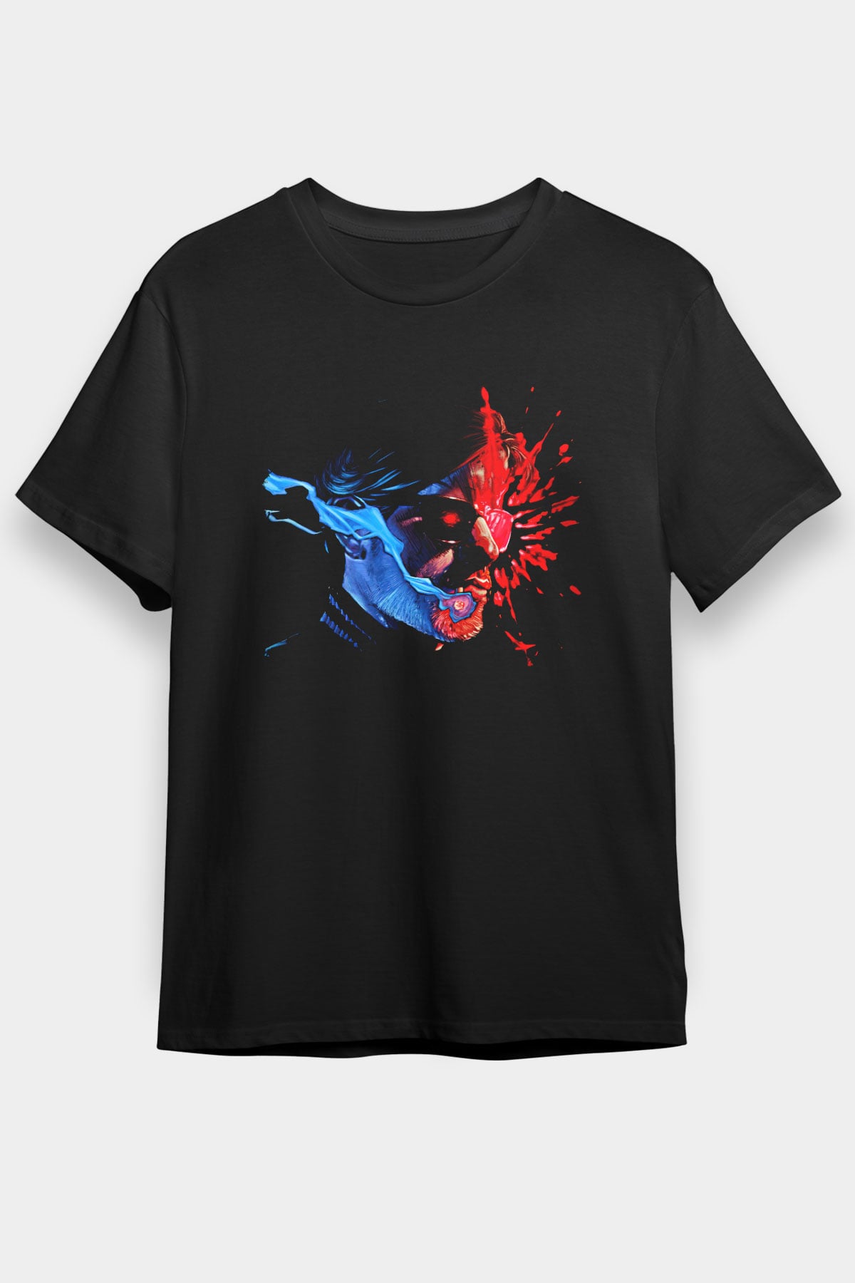 Kavinsky Baskılı Unisex Siyah Tişört - Tshirt