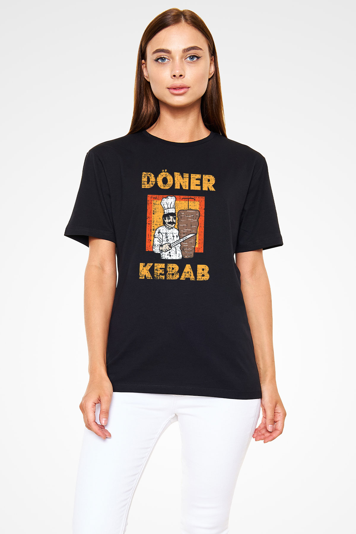 Kebapçı Siyah Unisex Tişört T-Shirt - TişörtFabrikası