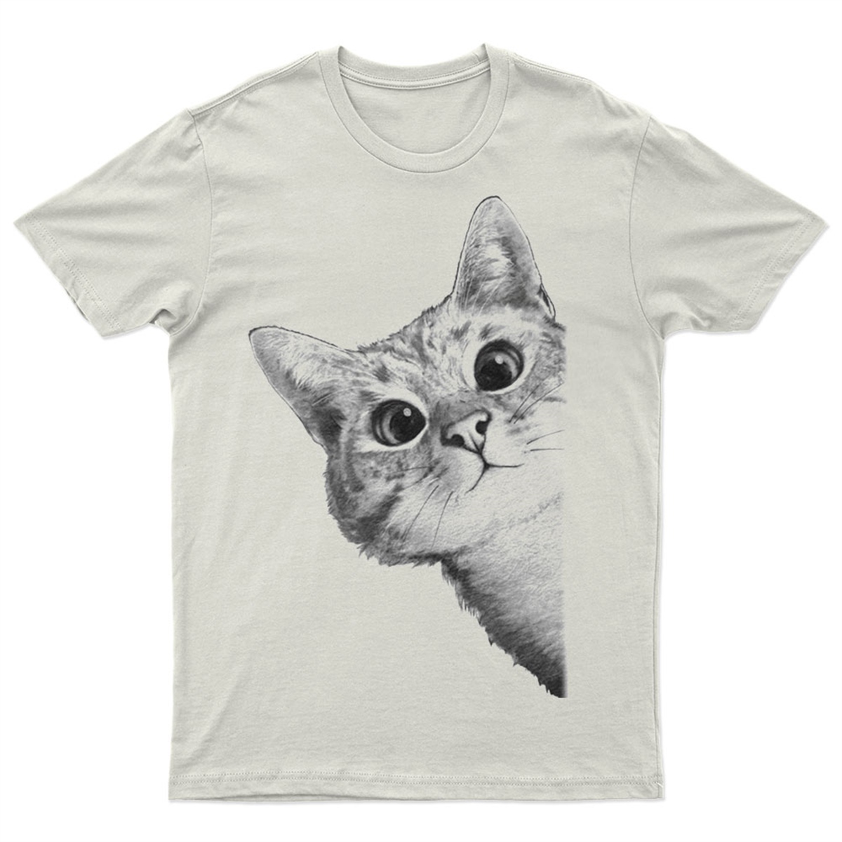 Kedi Baskılı Tasarım Tişört TSRT451