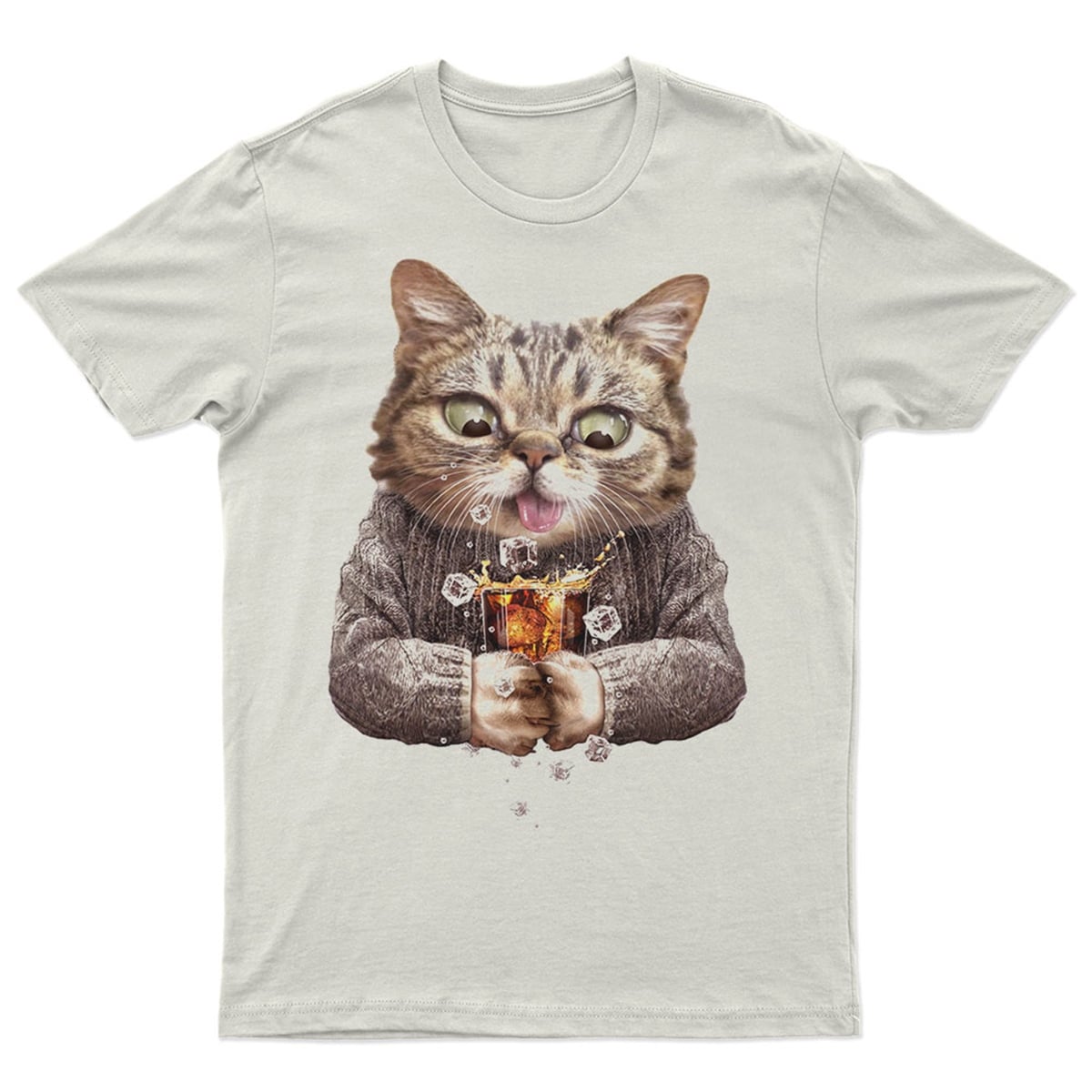 Kedi Baskılı Tasarım Tişört TSRT473